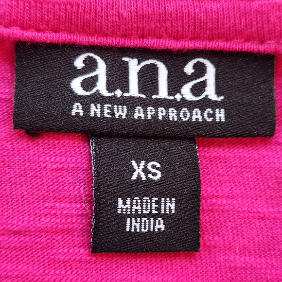 a.n.a brand pink button front top with knotted waist - Picture 4 of 5